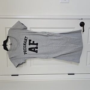 Pregnant AF shirt dress